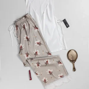 بيجاما ساتان قطعتين