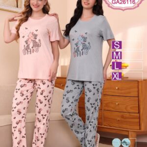 بيجاما قطن قطعتين