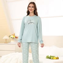 بيجامه ثلاث قطع قطن