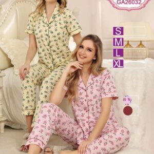 بيجاما قطن قطعتين