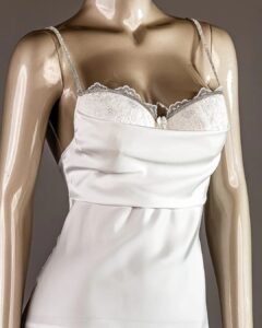 طقم قطعتين ساتان روب شيفون